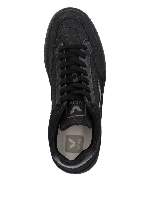 VEJA V-12 mesh-panel Suede Trainers Black FARFETCH PH