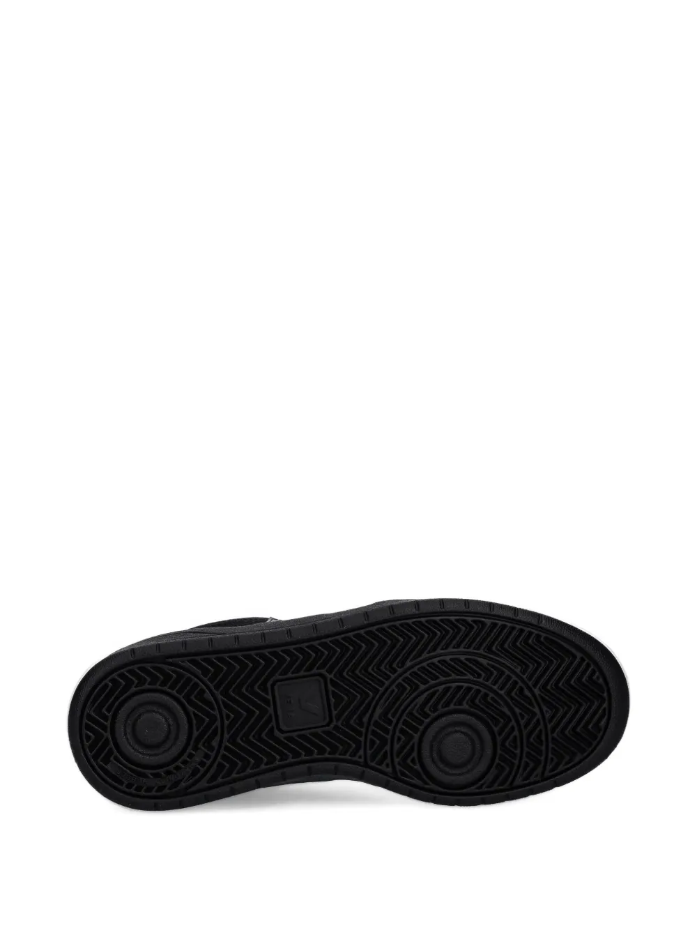 VEJA V-12 mesh-panel suede trainers Black