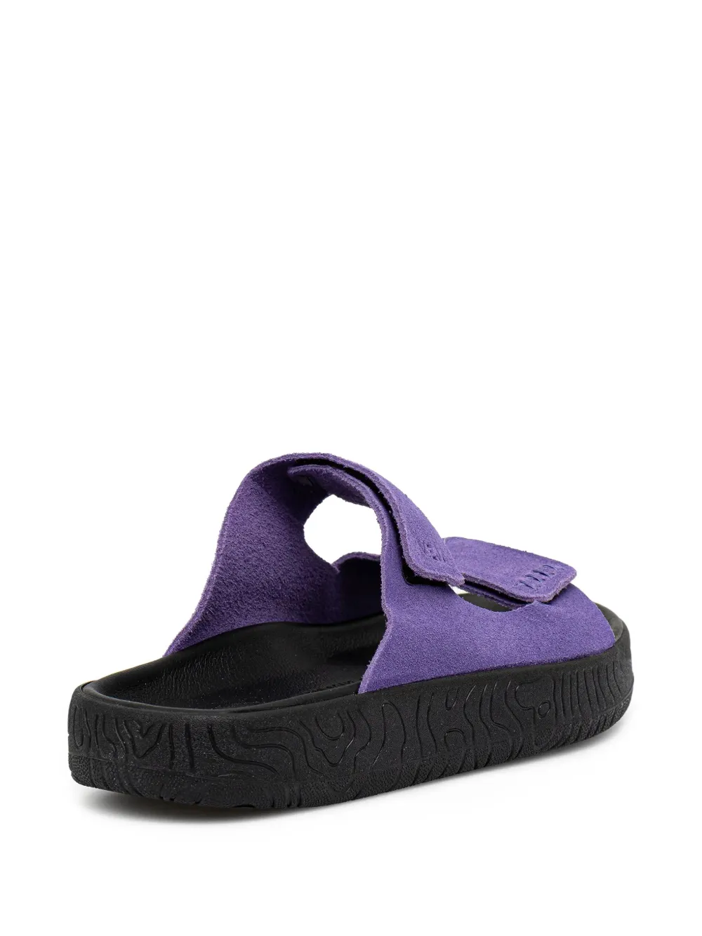 VEJA double-strap suede slides Purple
