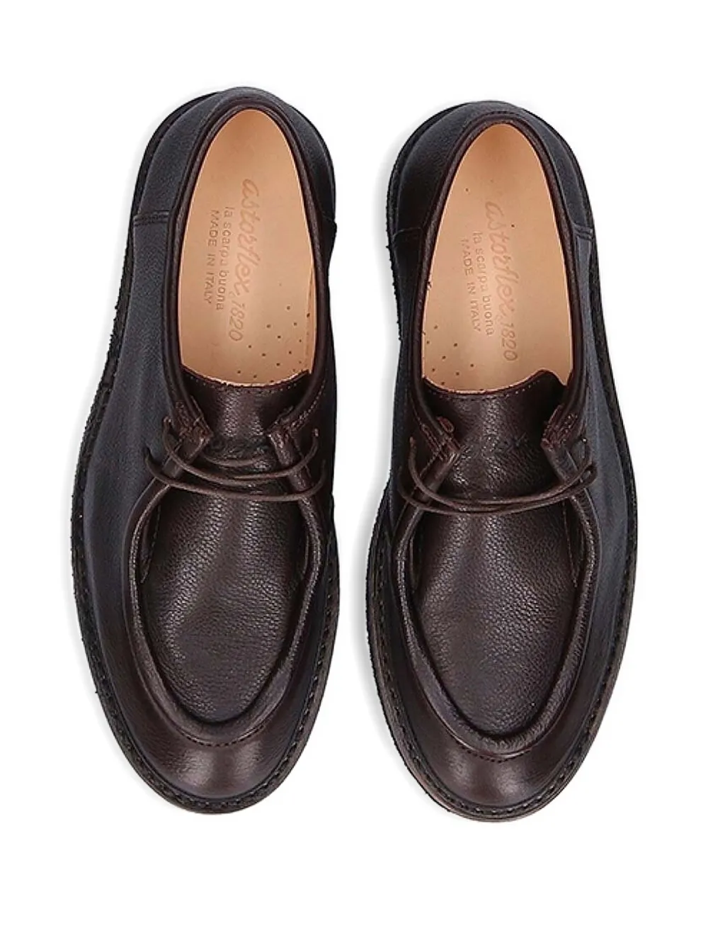 Astorflex leather lace-up shoes Brown