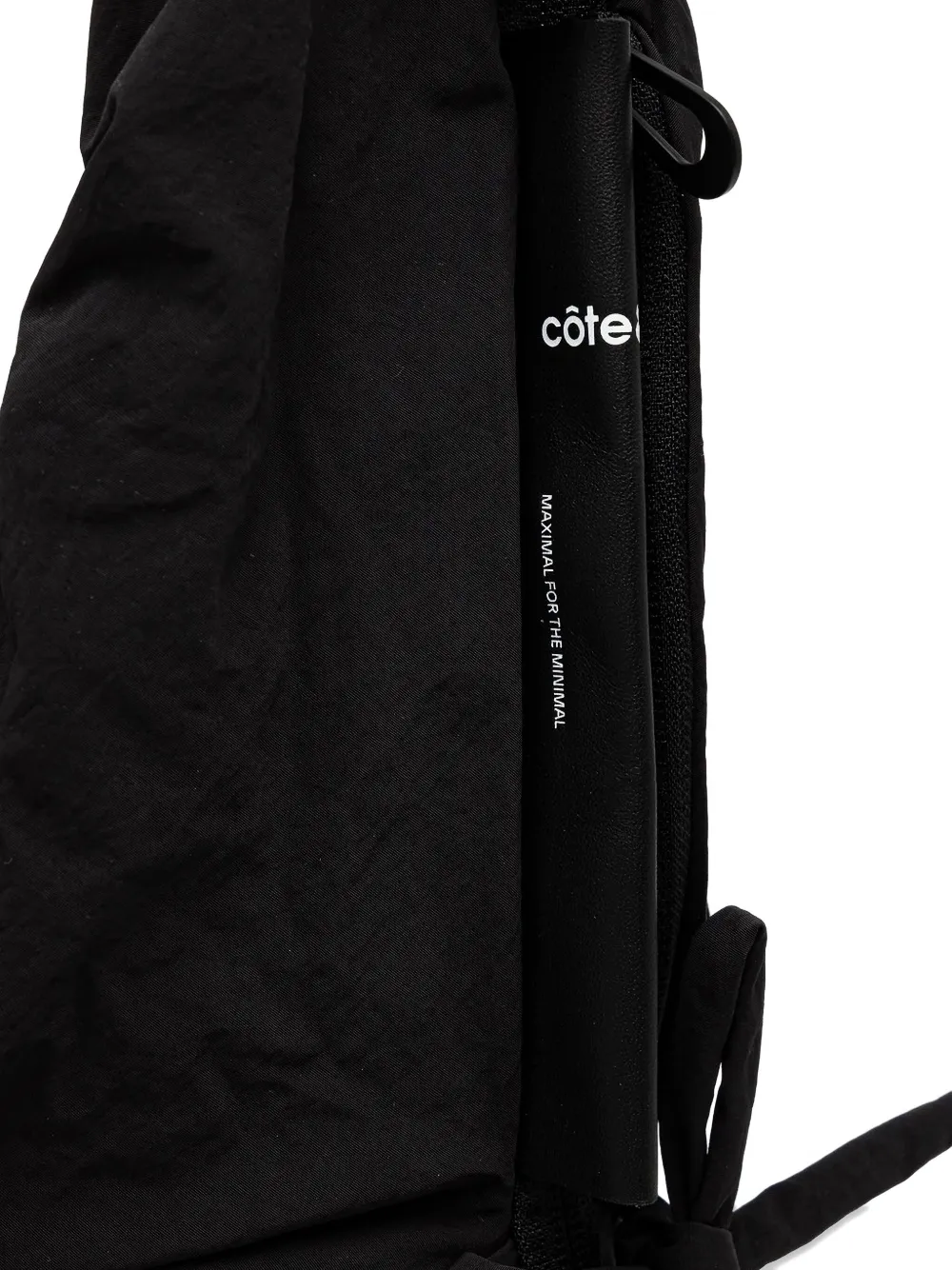 Côte And Ciel Po Smooth Gathered-detail Shoulder Bag In Black