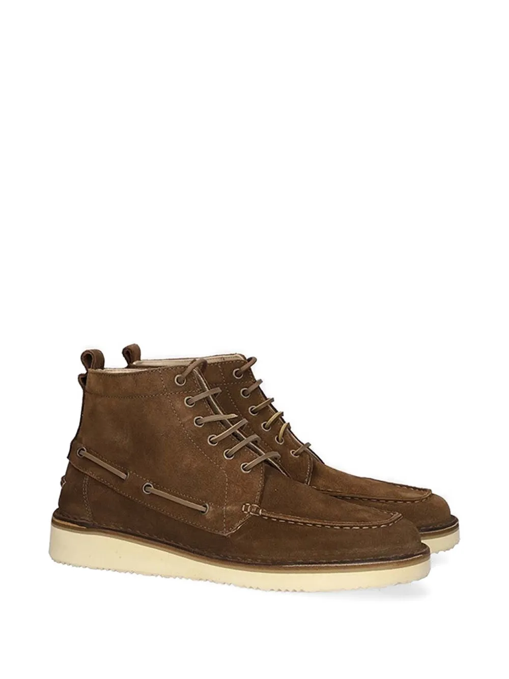 Astorflex lace-up suede boots Brown