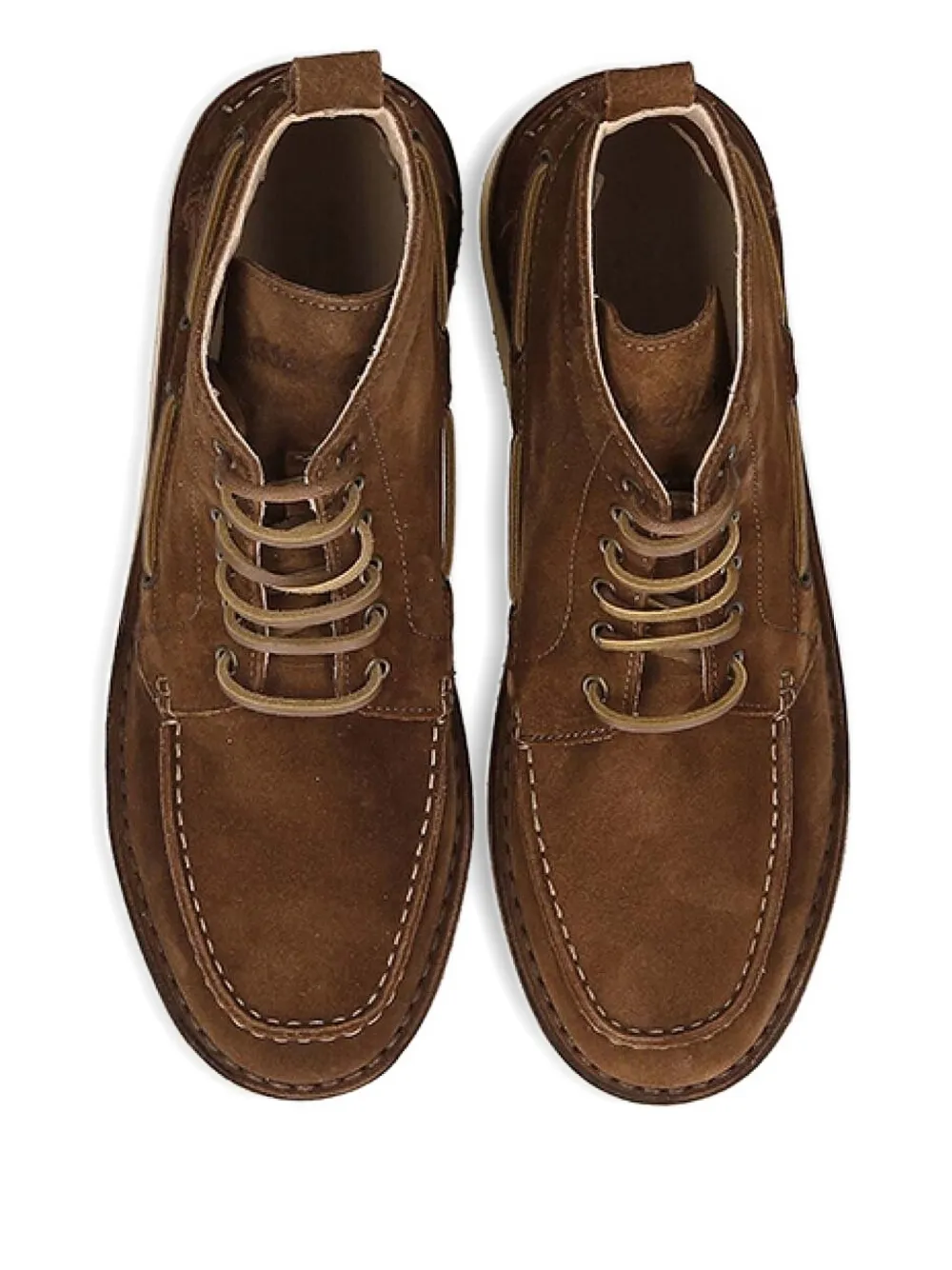 Astorflex lace-up suede boots Brown