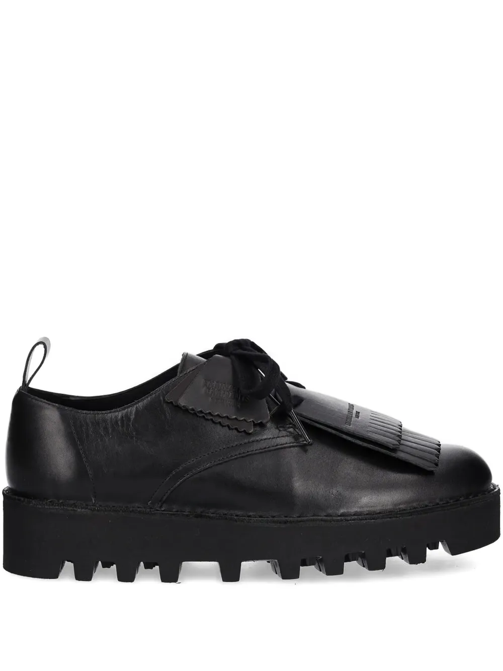 Clarks Originals Desert Khan EG fringed lace-up sneakers Black