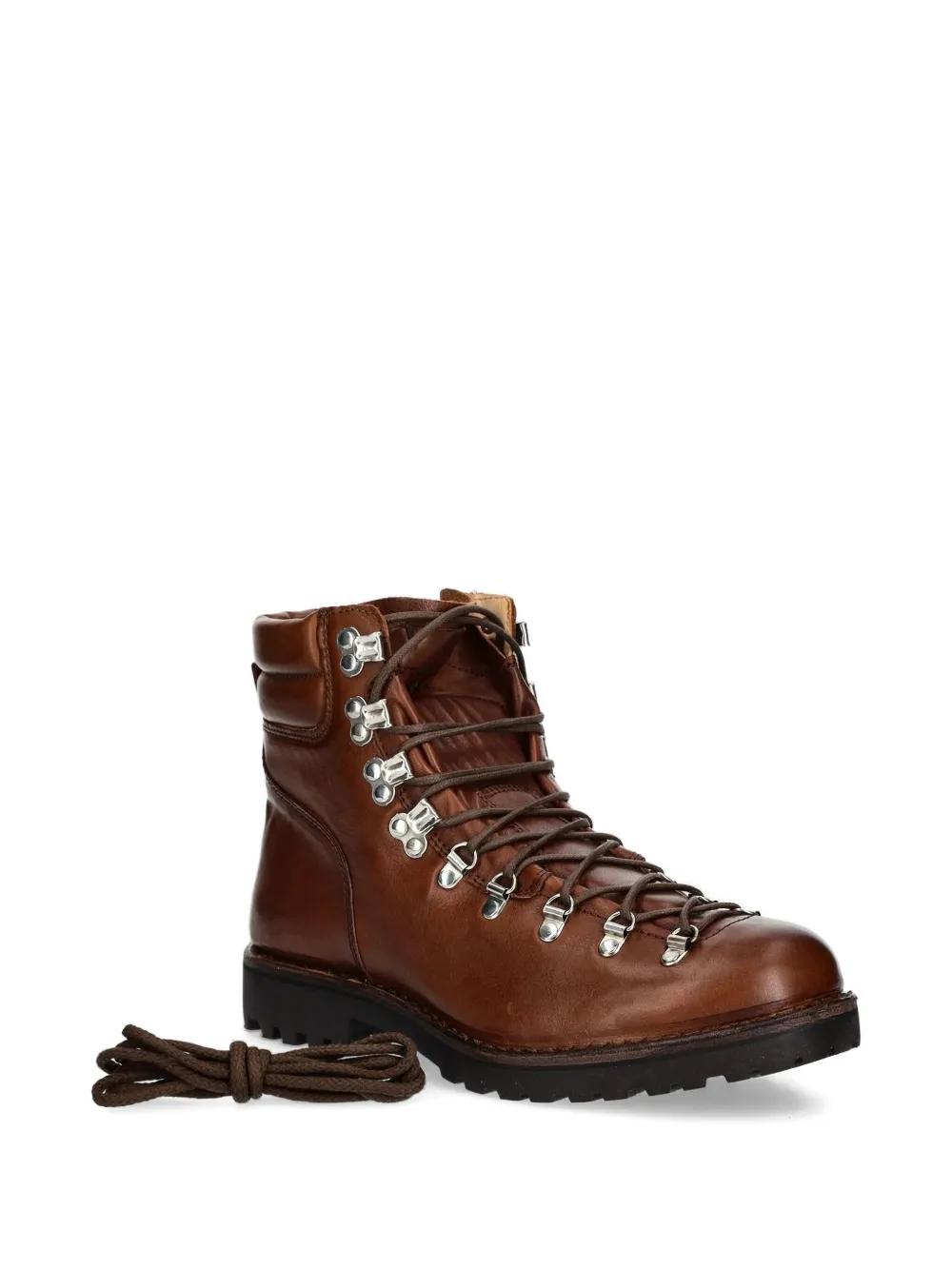 Astorflex leather lace-up boots Brown