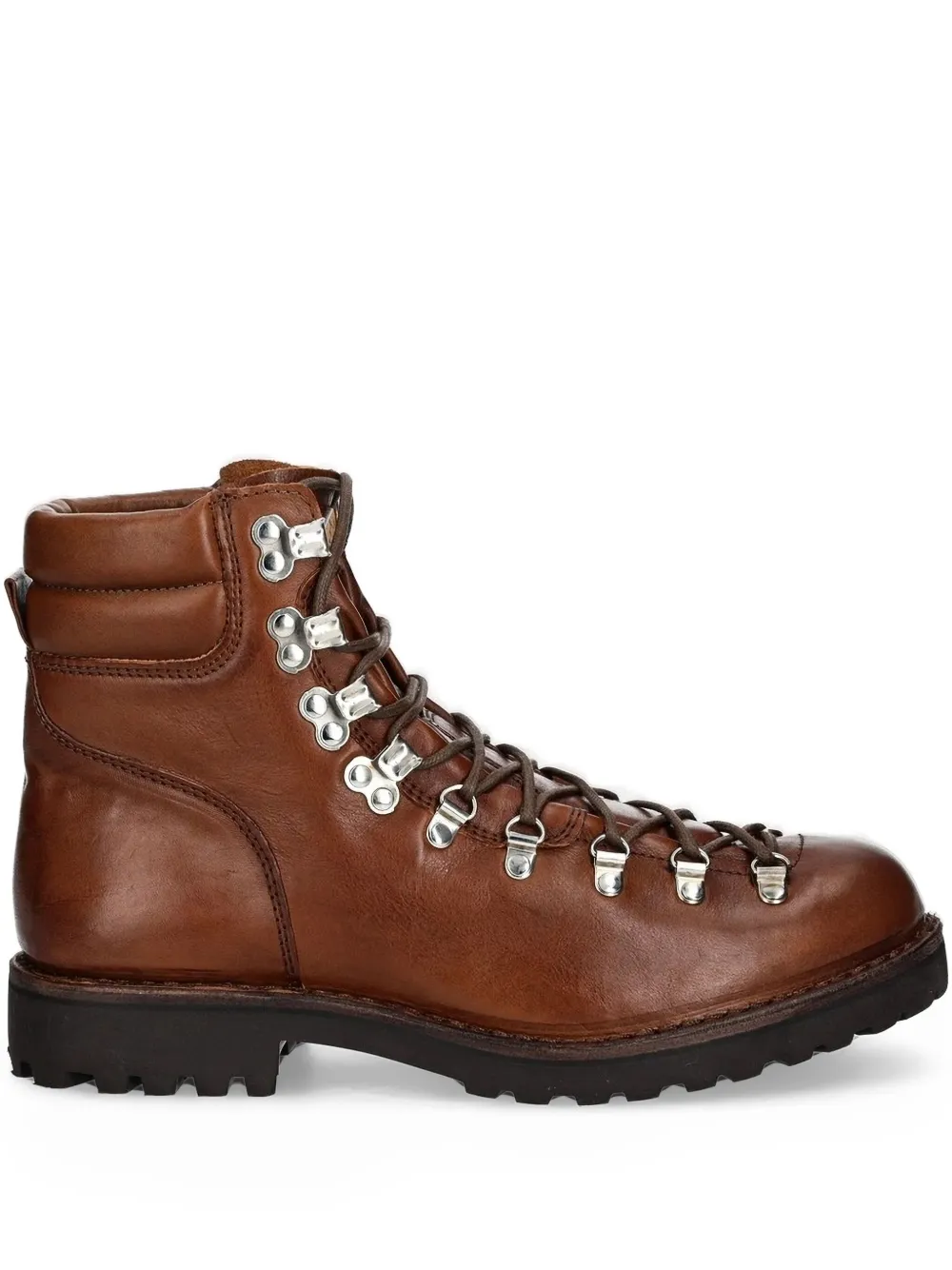 Astorflex leather lace-up boots Brown
