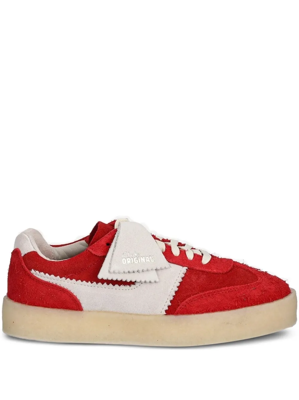Clarks Originals Tor 80 suede panelled sneakers Red