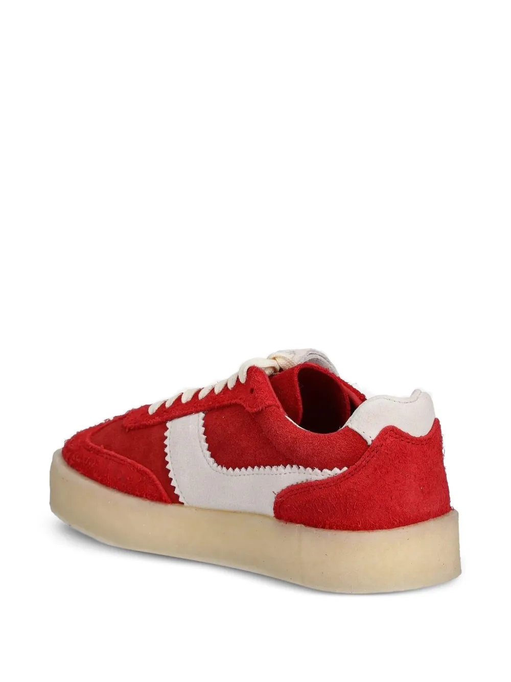 Clarks Originals Tor 80 suede panelled sneakers Red