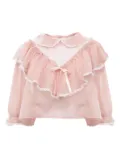 Jenny Fax ruffled lace-trimmed blouse - Pink