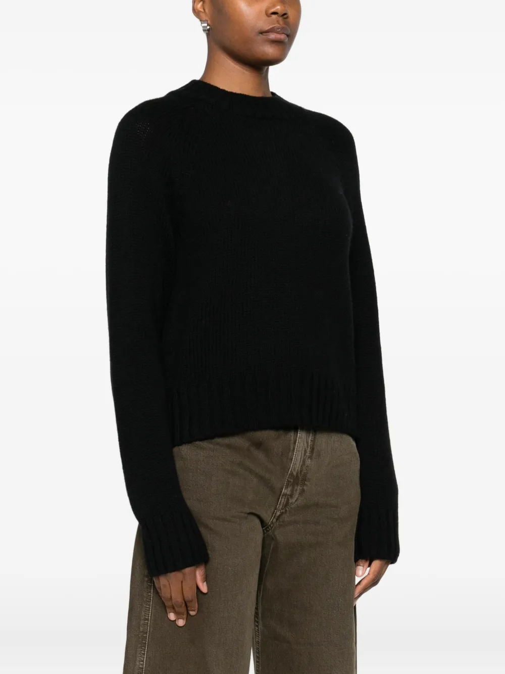 Vince Crew-neck Sweater In Black