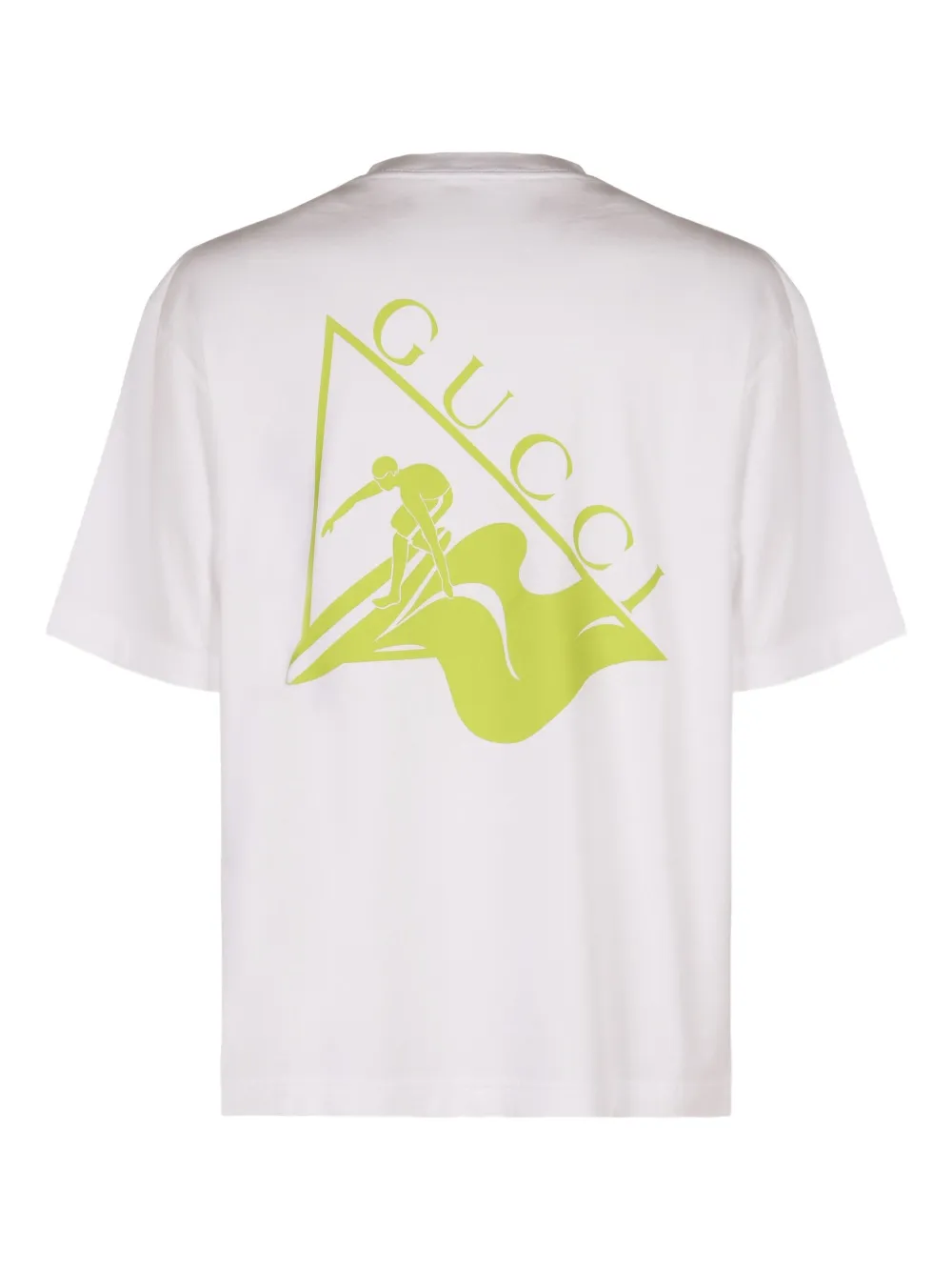 Gucci Katoenen T-shirt met logoprint Wit