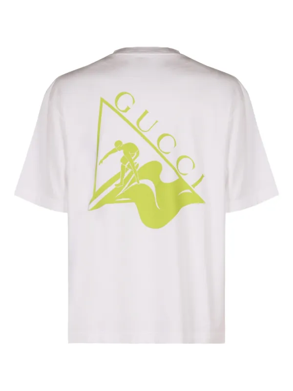 Gucci logo-print Cotton T-shirt | White | FARFETCH