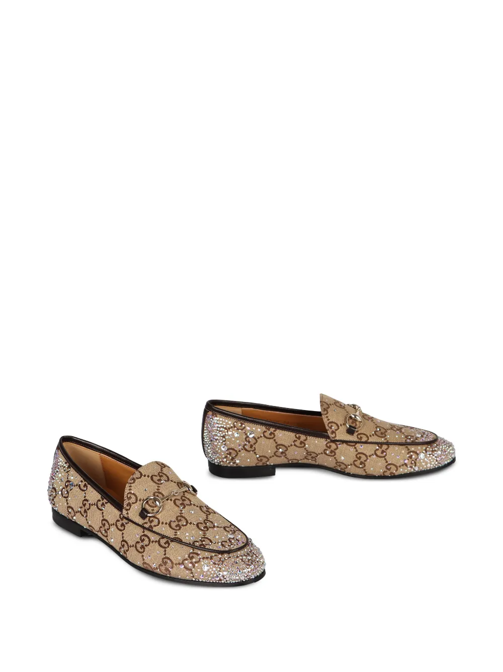 Gucci Loafers met GG-patroon Beige