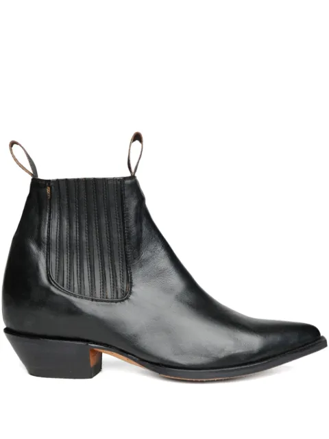 Chamula Botin Vaquero pointed-toe ankle boots