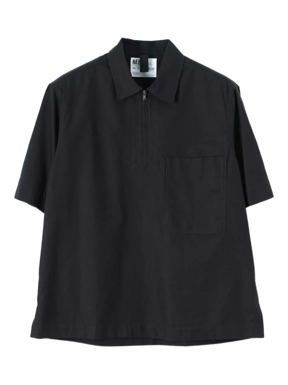 Mhl By Margaret Howell camisa con media cremallera | negro | Image 1
