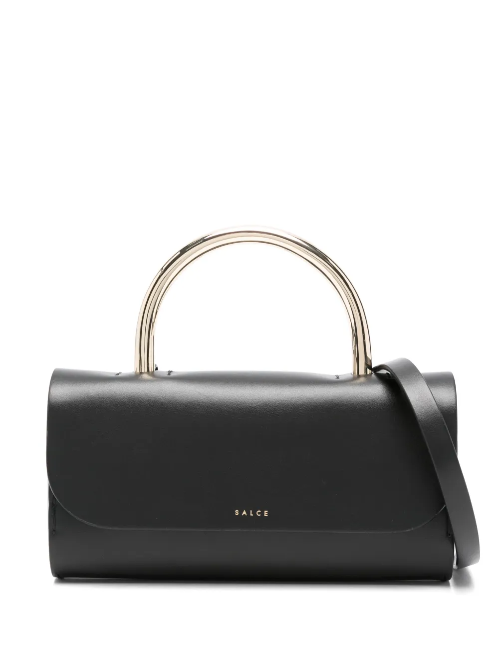SALCE small leather tote bag | Black | Image 1