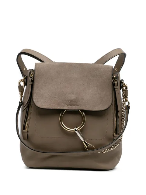 Chloé Pre-Owned 2017 Medium Calfskin and Suede Faye backpack