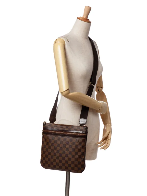 LOUIS VUITTON ダミエ・エベヌ ブルックリン MM ショルダーバッグ