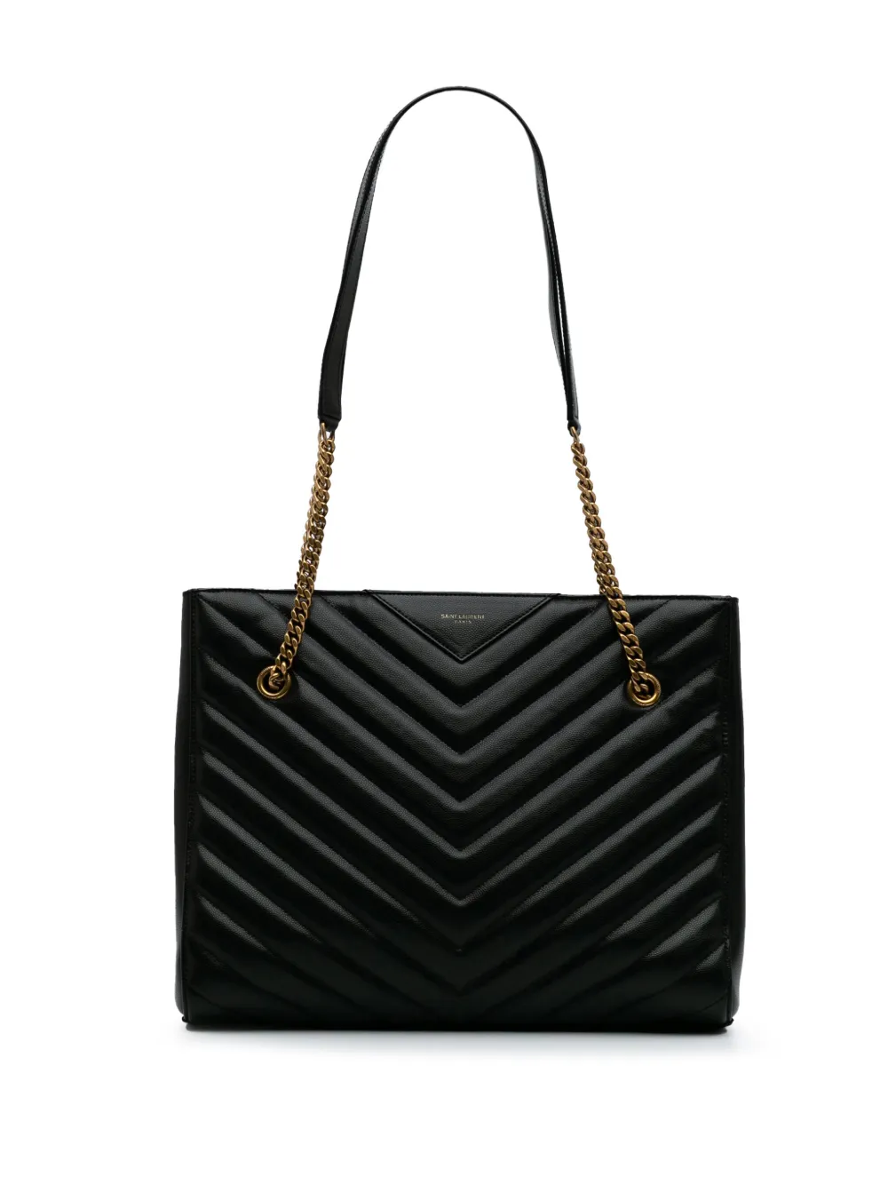 Saint Laurent Pre-Owned 2019 Medium Chevron Grain De Poudre Tribeca Saint Laurent Pre-Owned 2019 Medium Chevron Grain De Poudre Tribeca