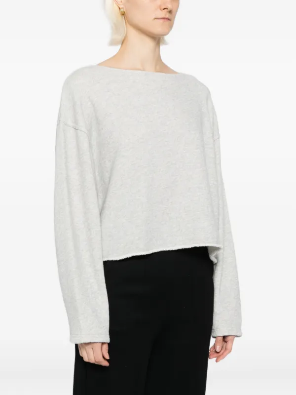American Vintage Knitted Cotton Top | Grey | FARFETCH