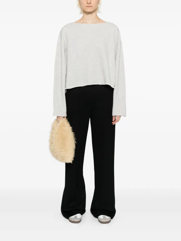 American Vintage Knitted Cotton Top | Grey | FARFETCH
