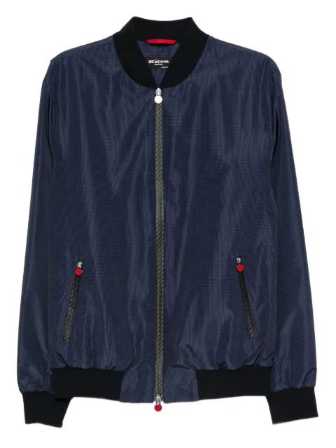 Kiton zip-fastening bomber jacket