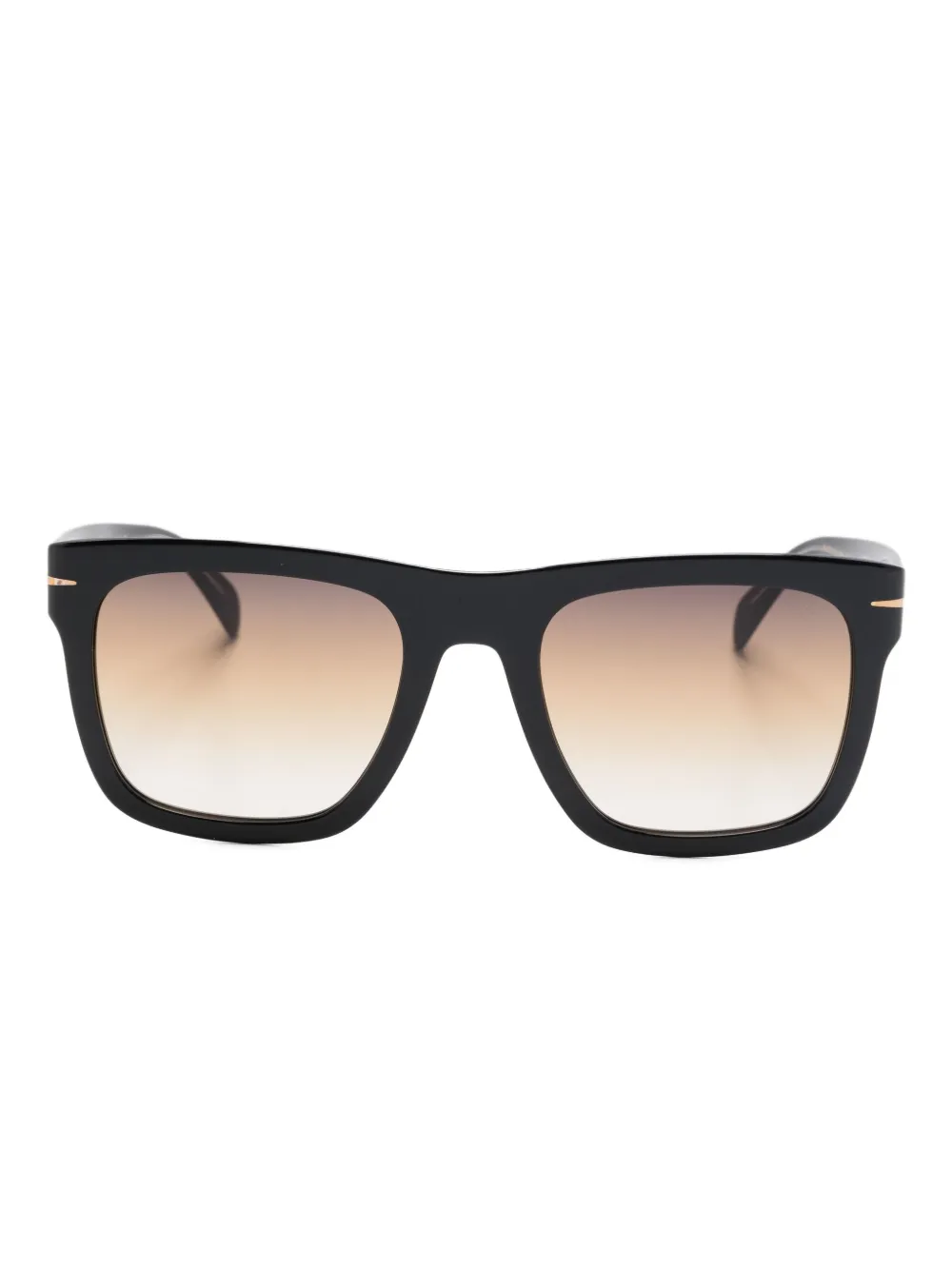 Eyewear by David Beckham Zonnebril met vierkant montuur Zwart