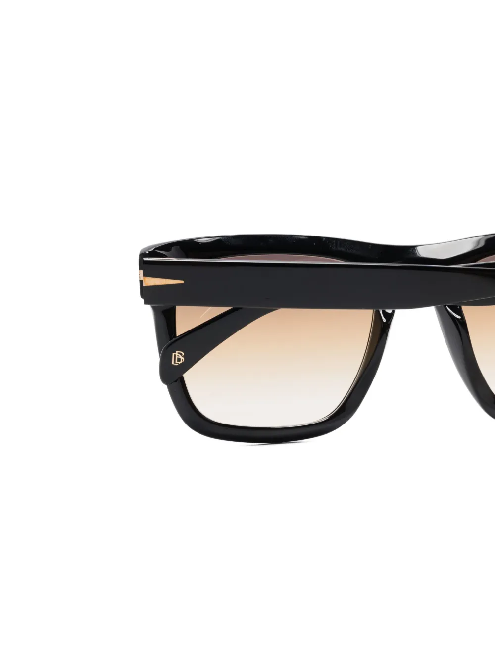 Eyewear by David Beckham Zonnebril met vierkant montuur Zwart