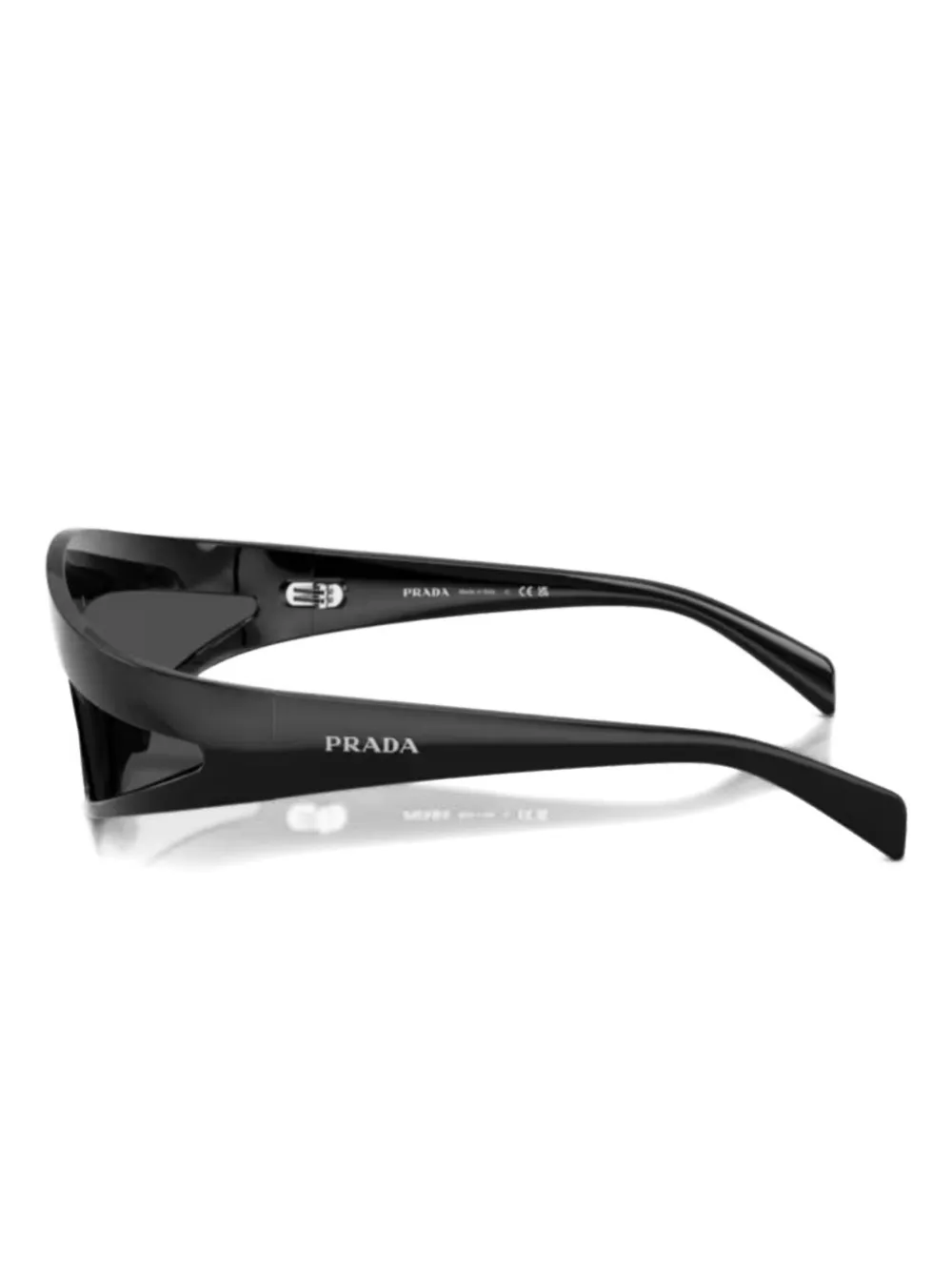 Prada Eyewear shield-frame sunglasses Zwart