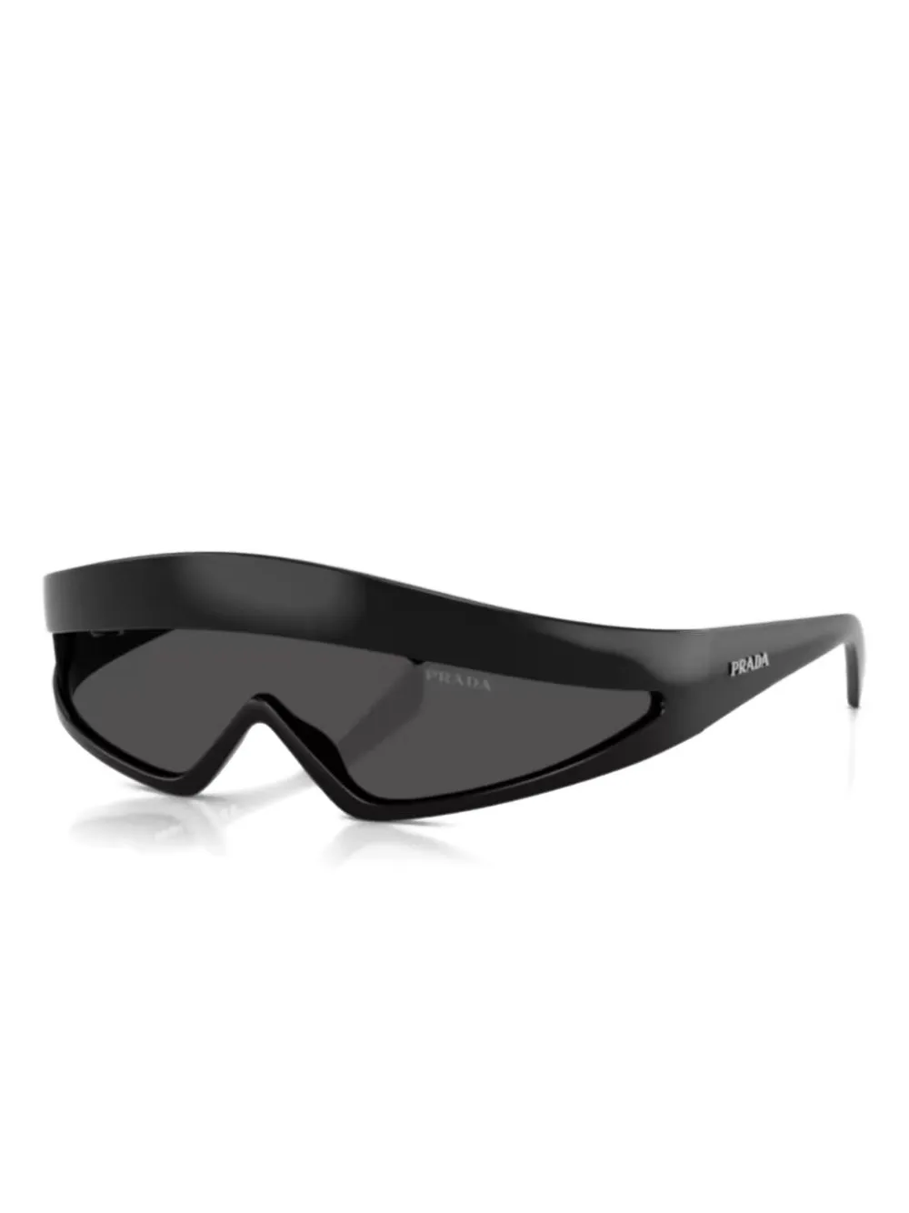 Prada Eyewear shield-frame sunglasses Zwart