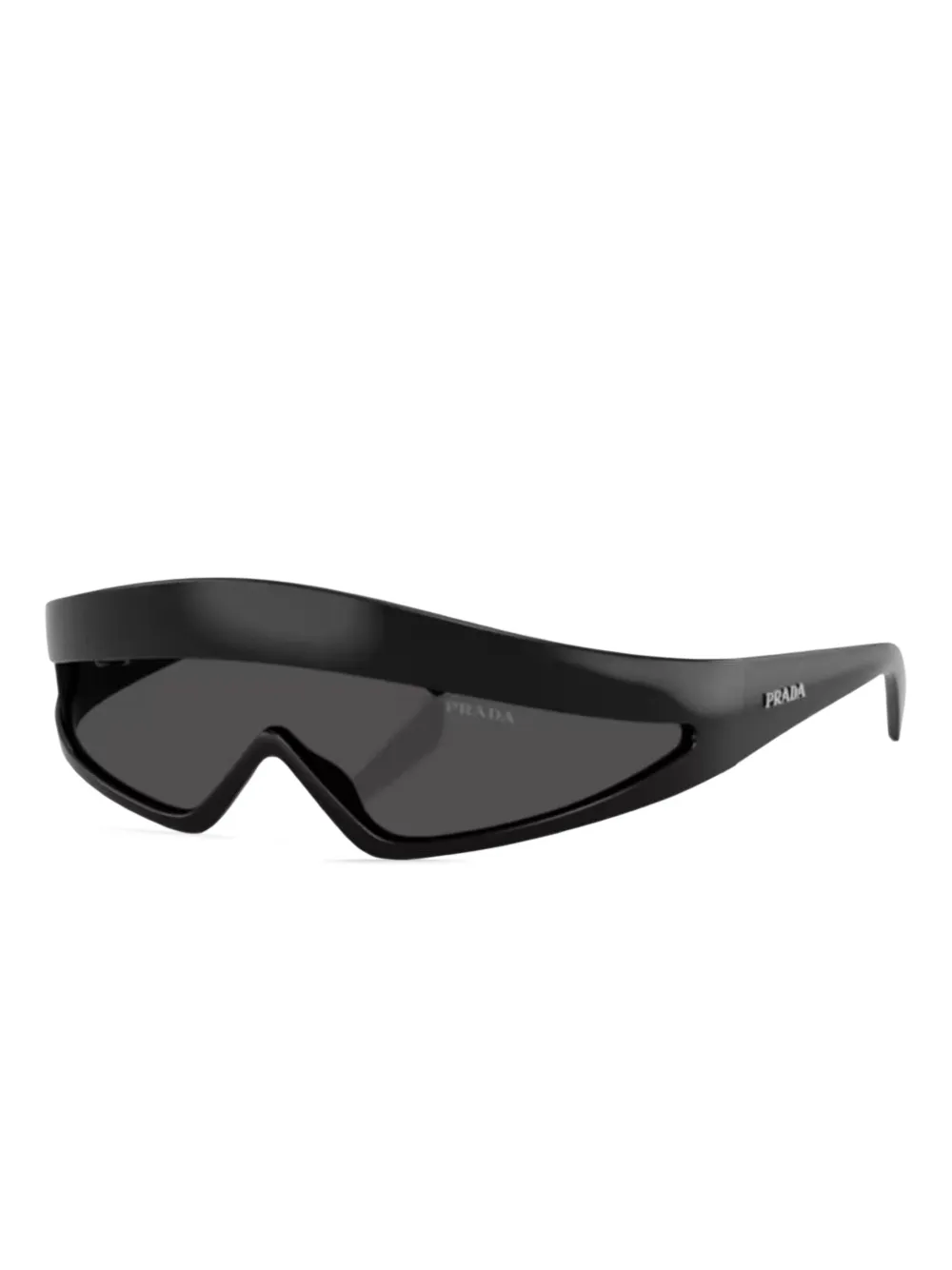 Prada Eyewear shield-frame sunglasses Zwart
