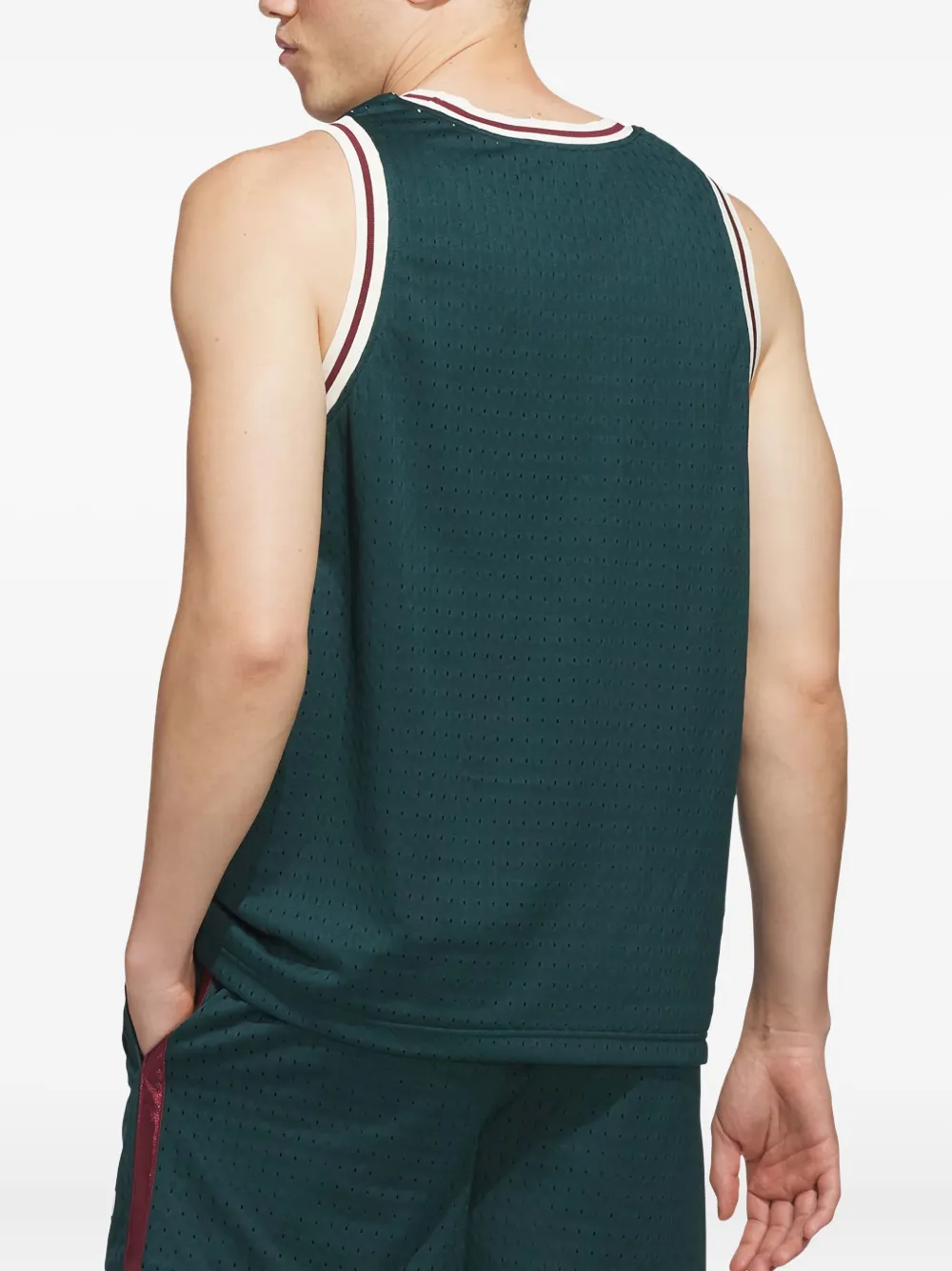 adidas Basketbal tanktop met mesh Groen