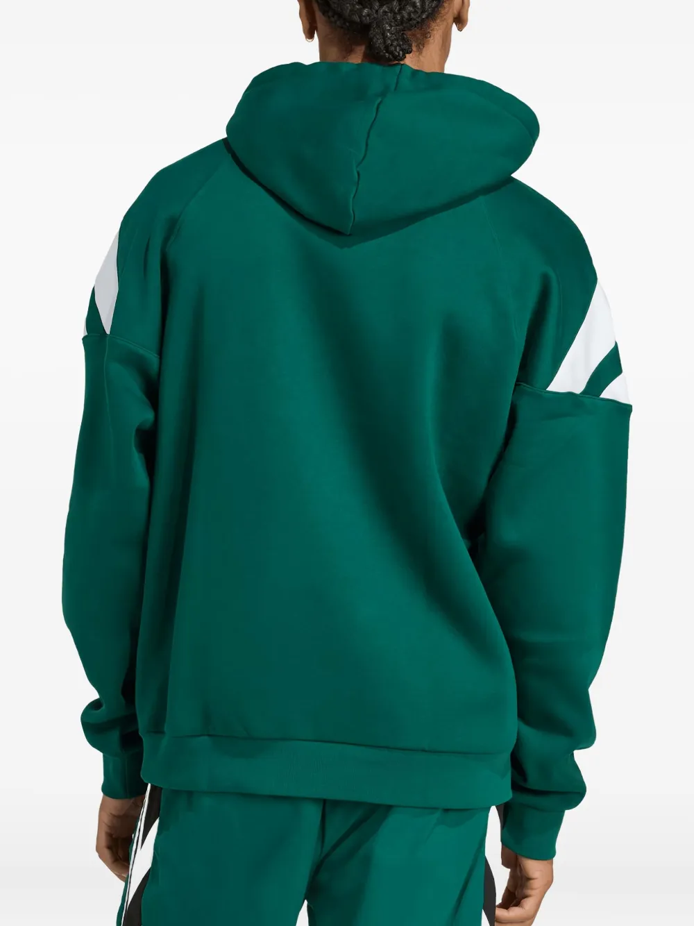 adidas 3-stripe hoodie met logo COLLEGIATE GREEN