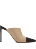 Francesco Russo 105mm pointed-toe stiletto mules - Neutrals