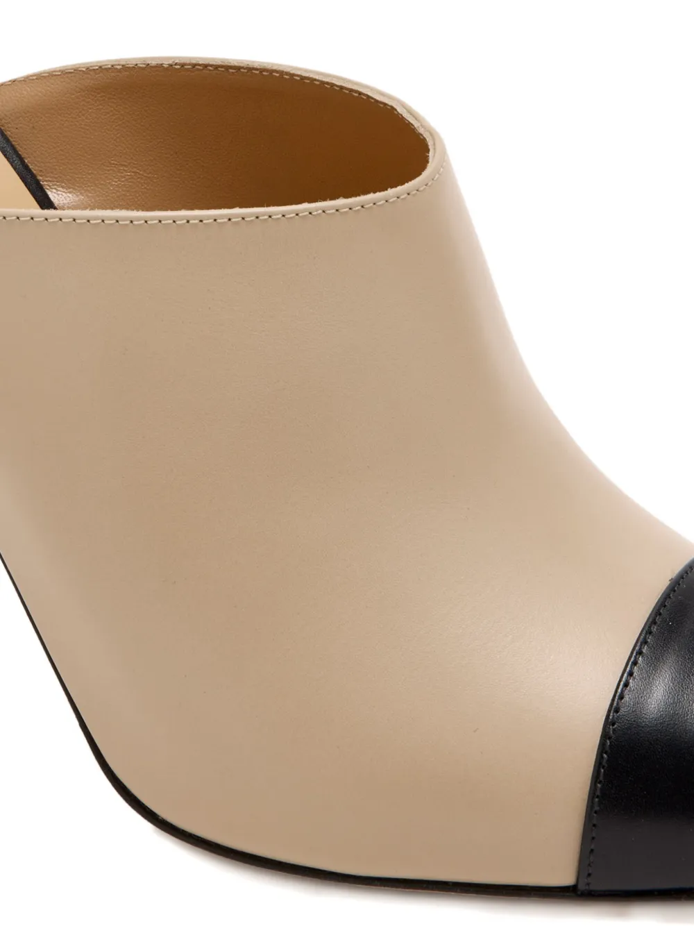 Francesco Russo 105mm Pointed-toe Stiletto Mules In Neutral