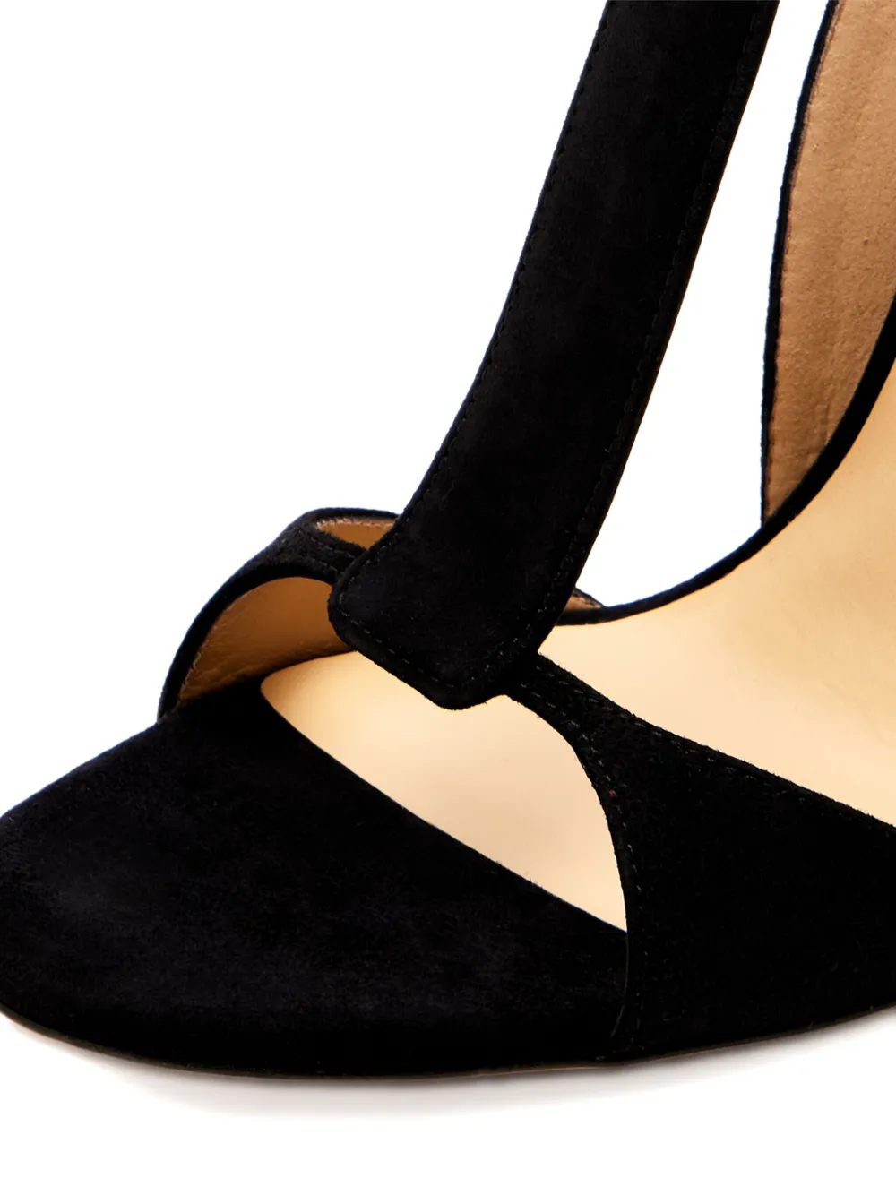 Francesco Russo 105mm T-bar Stiletto Sandals In Black