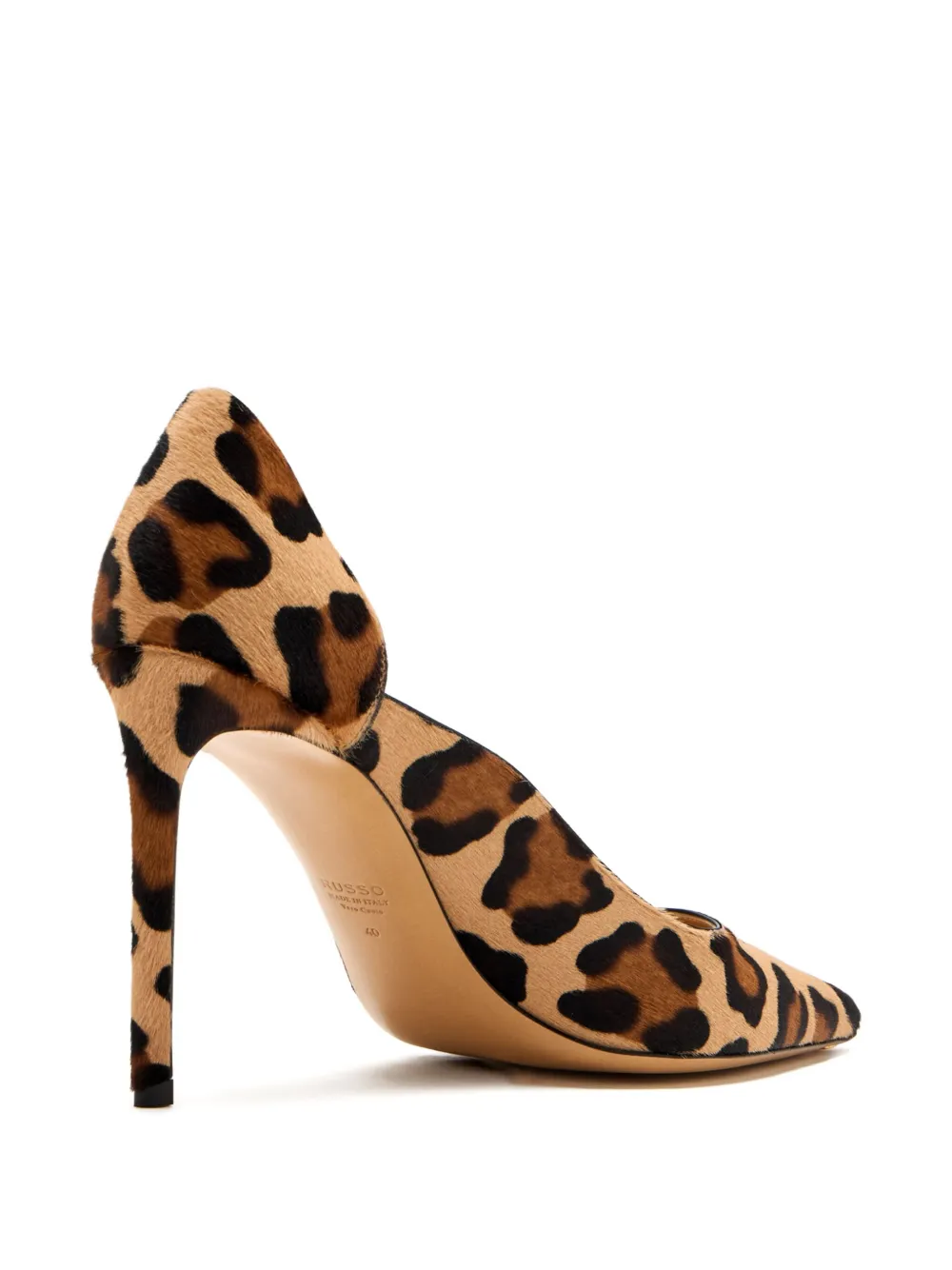 Francesco Russo 95mm Leopard-print Stiletto Pumps In Neutral