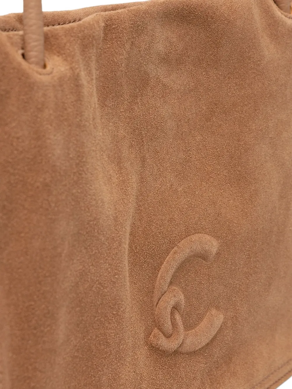 Coccinelle Shopper met logo-reliëf Bruin