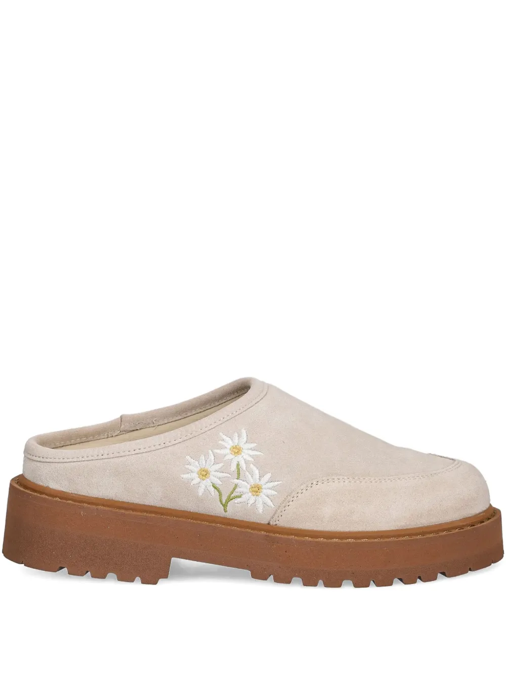 Diemme Maggiore embroidered mules | Neutrals | Image 1