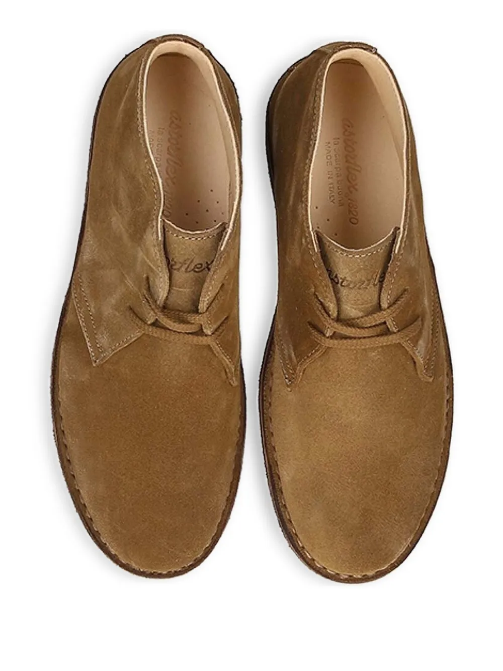 Astorflex suede lace-up shoes Brown