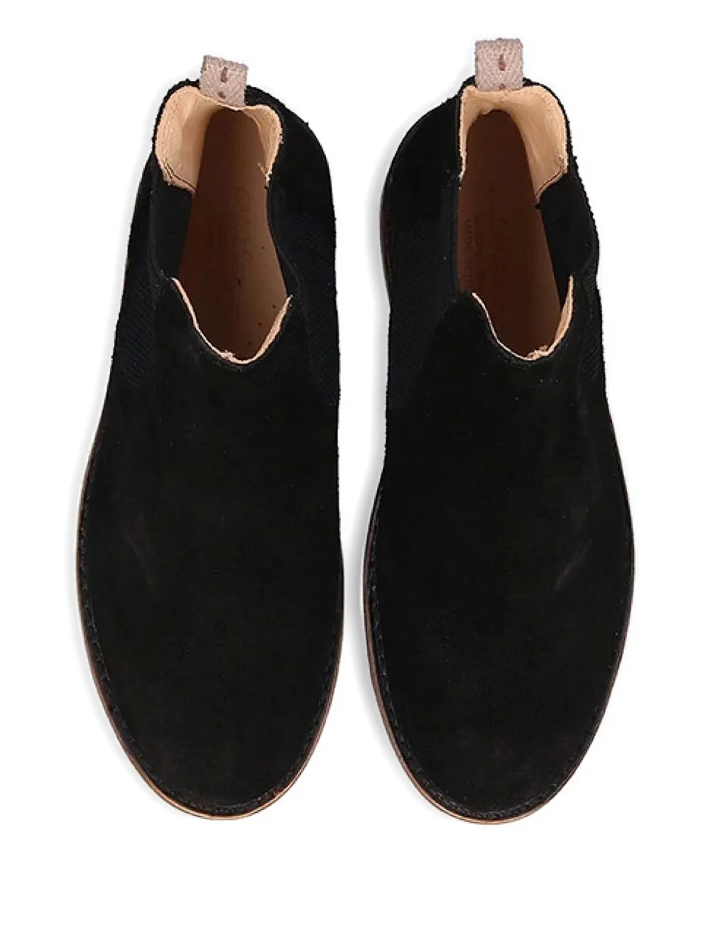 Astorflex elastic-panel suede boots Black