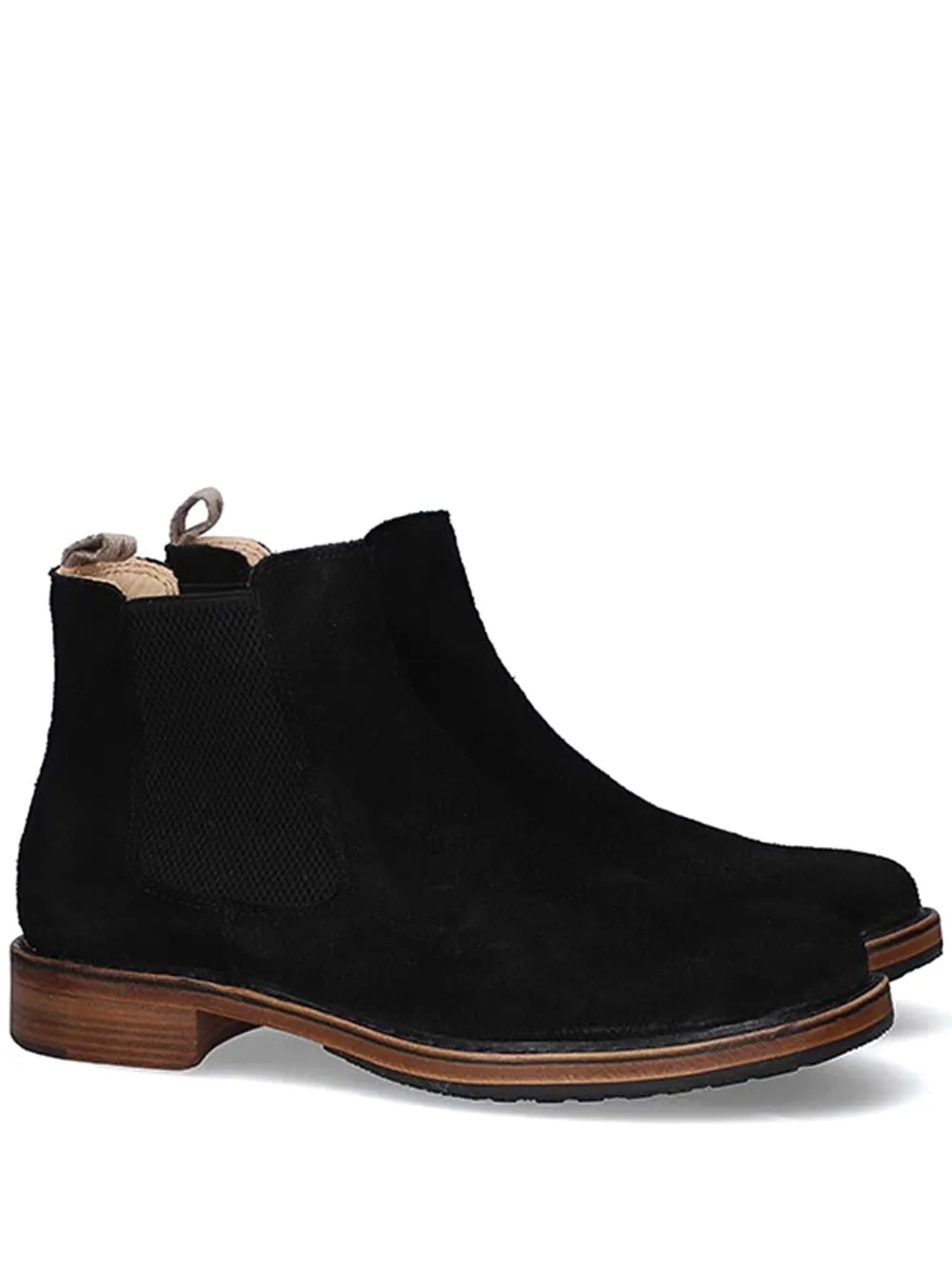 Astorflex elastic-panel suede boots Black