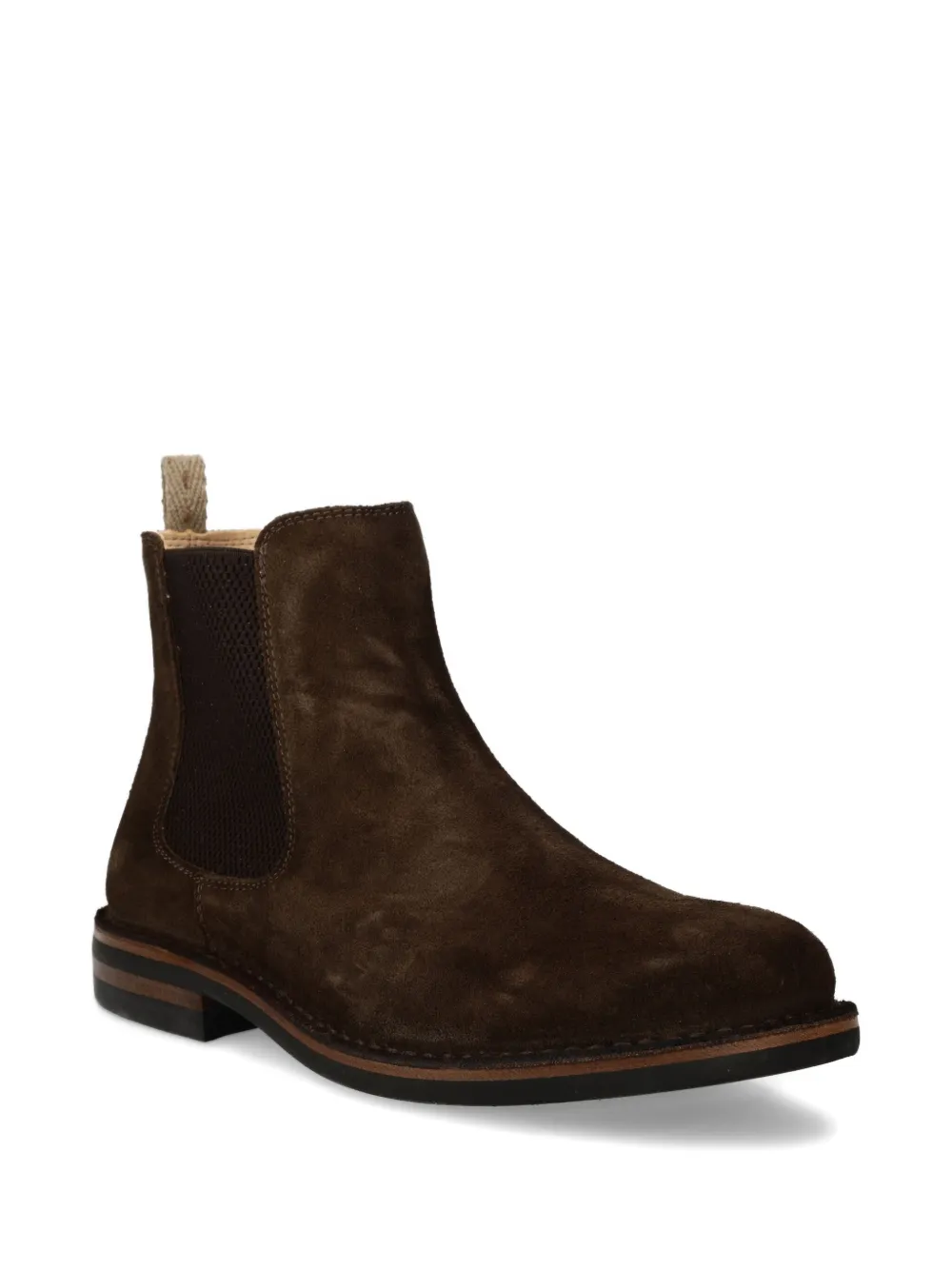 Astorflex Bitflex Elasticated-panel Suede Boots In Brown