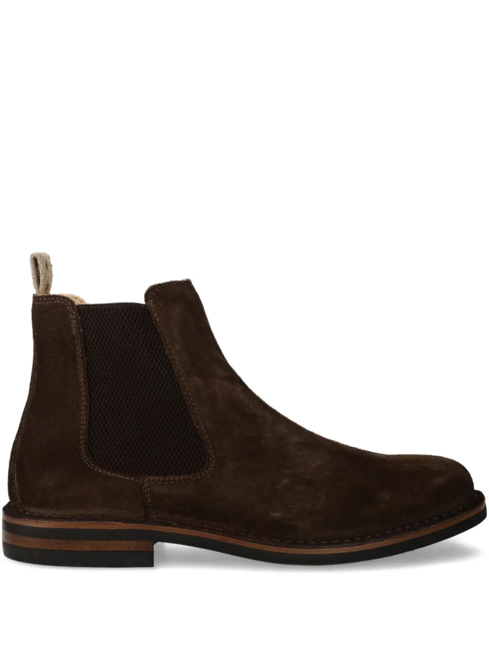 Astorflex Bitflex Elasticated-panel Suede Boots In Brown