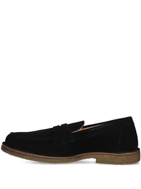 Astorflex suede penny-strap loafers