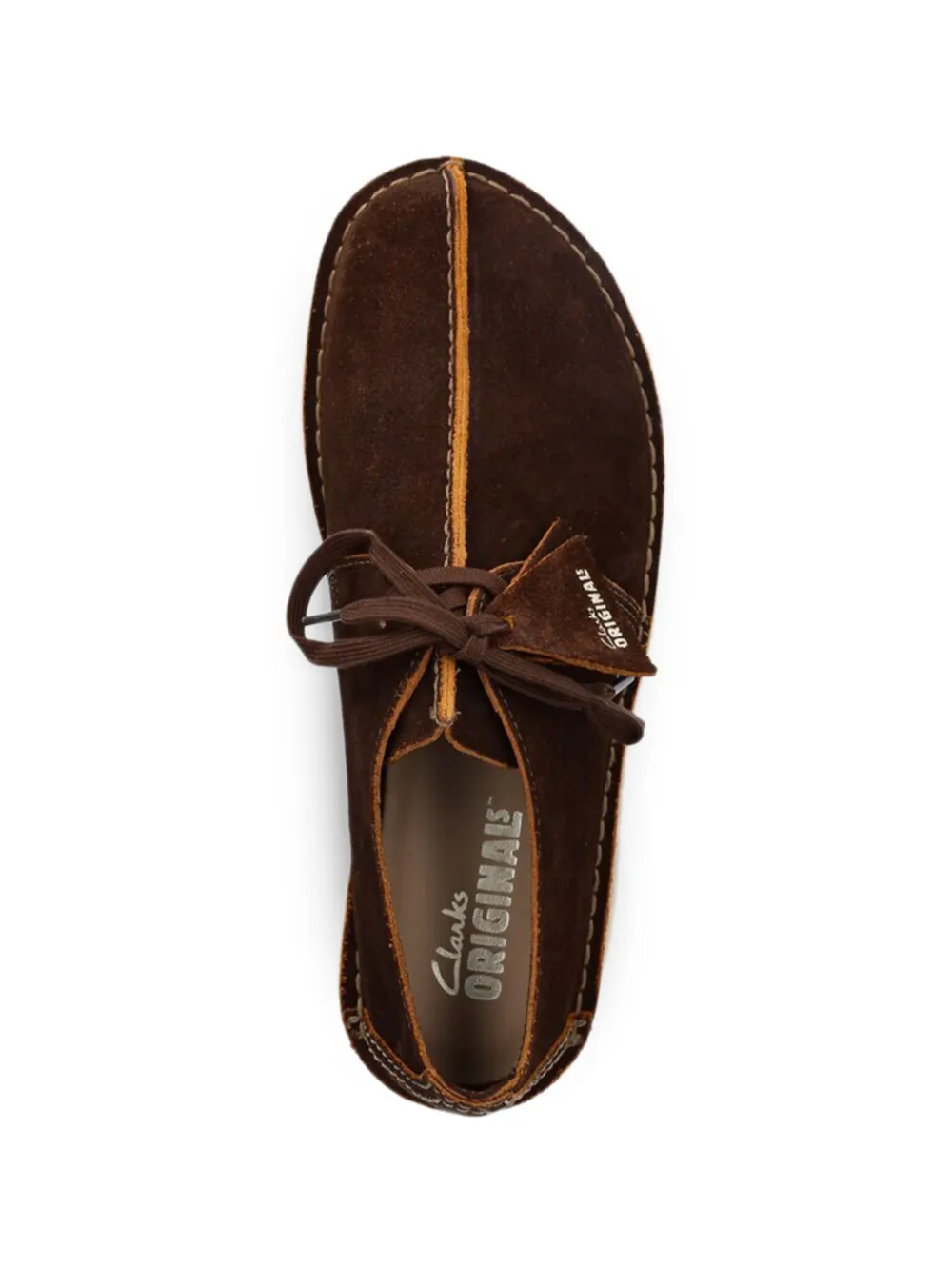 Clarks Originals Veterschoenen met ronde neus Bruin