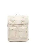 Eastpak flap-pocket buckle-detail backpack - White
