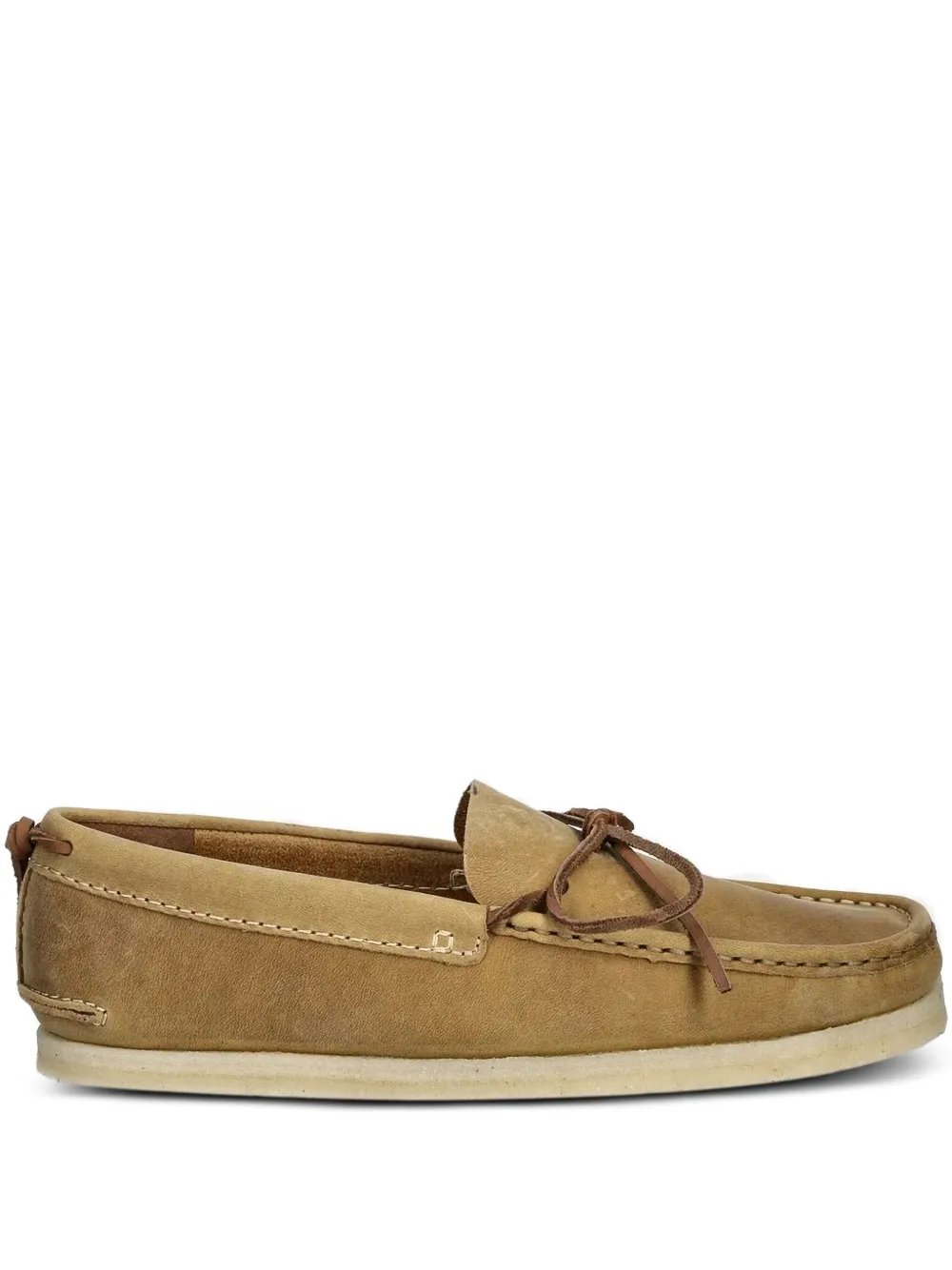 Clarks Originals leather lace-up loafers Brown