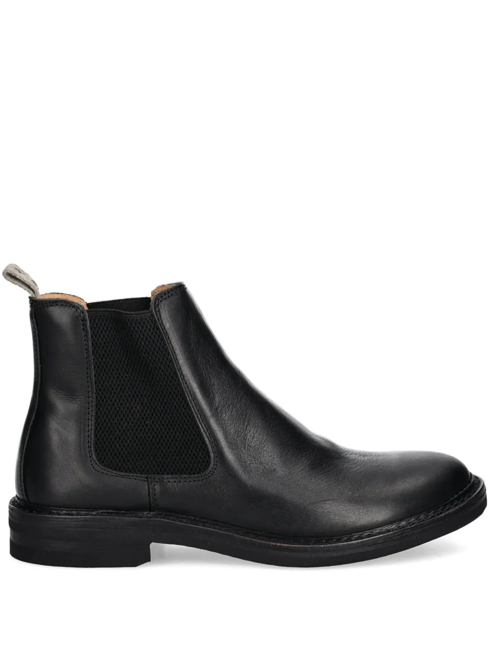 Astorflex Bitflex Elasticated-panel Leather Boots In Black