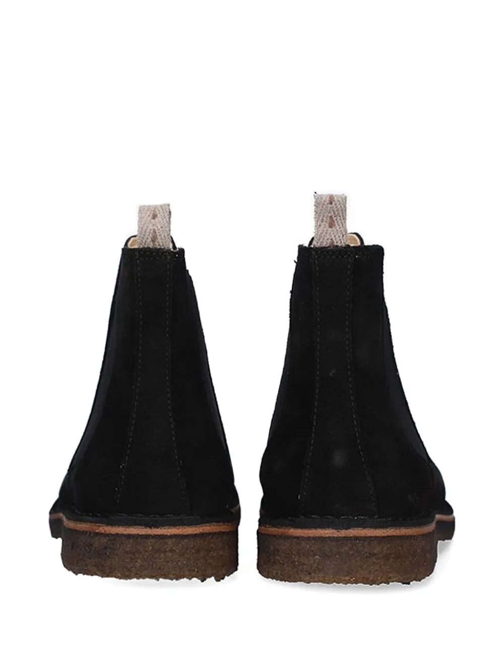 Astorflex elastic-panel suede boots Black